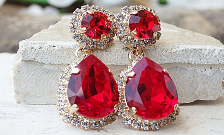 Ruby Earrings