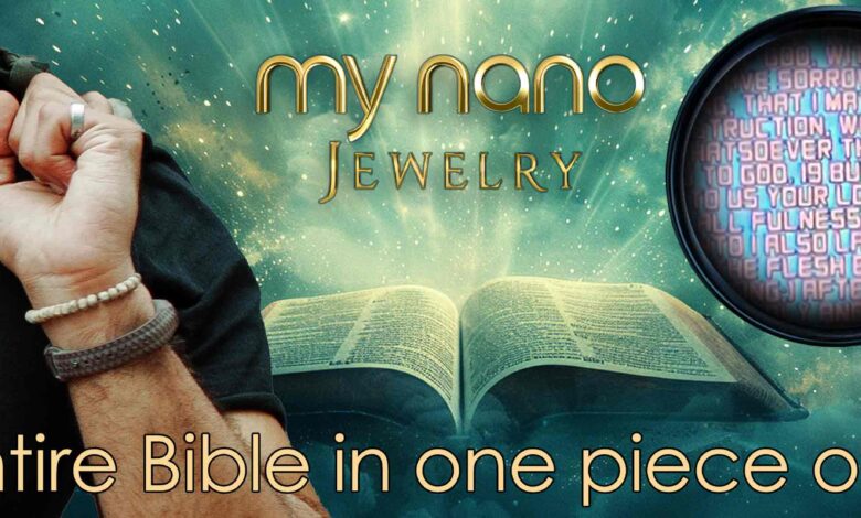 Male Christian Jewelry Showcased on Model with Square Pendant Design by My Nano Jewelry