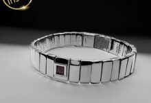 Bible Quote Bracelet With Elegant Silver Links and Nano Bible Chip by My Nano Jewelry
