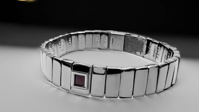 Bible Quote Bracelet With Elegant Silver Links and Nano Bible Chip by My Nano Jewelry