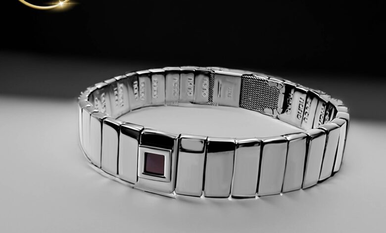 Bible Quote Bracelet With Elegant Silver Links and Nano Bible Chip by My Nano Jewelry